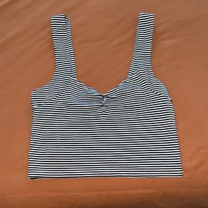 Black and White Cropped Top